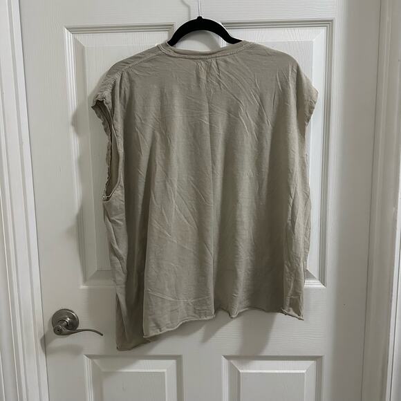 💥Malcolm X Graphic Tee Cut off sleeves Unisex size 2X Tan color freedom - Picture 8 of 10